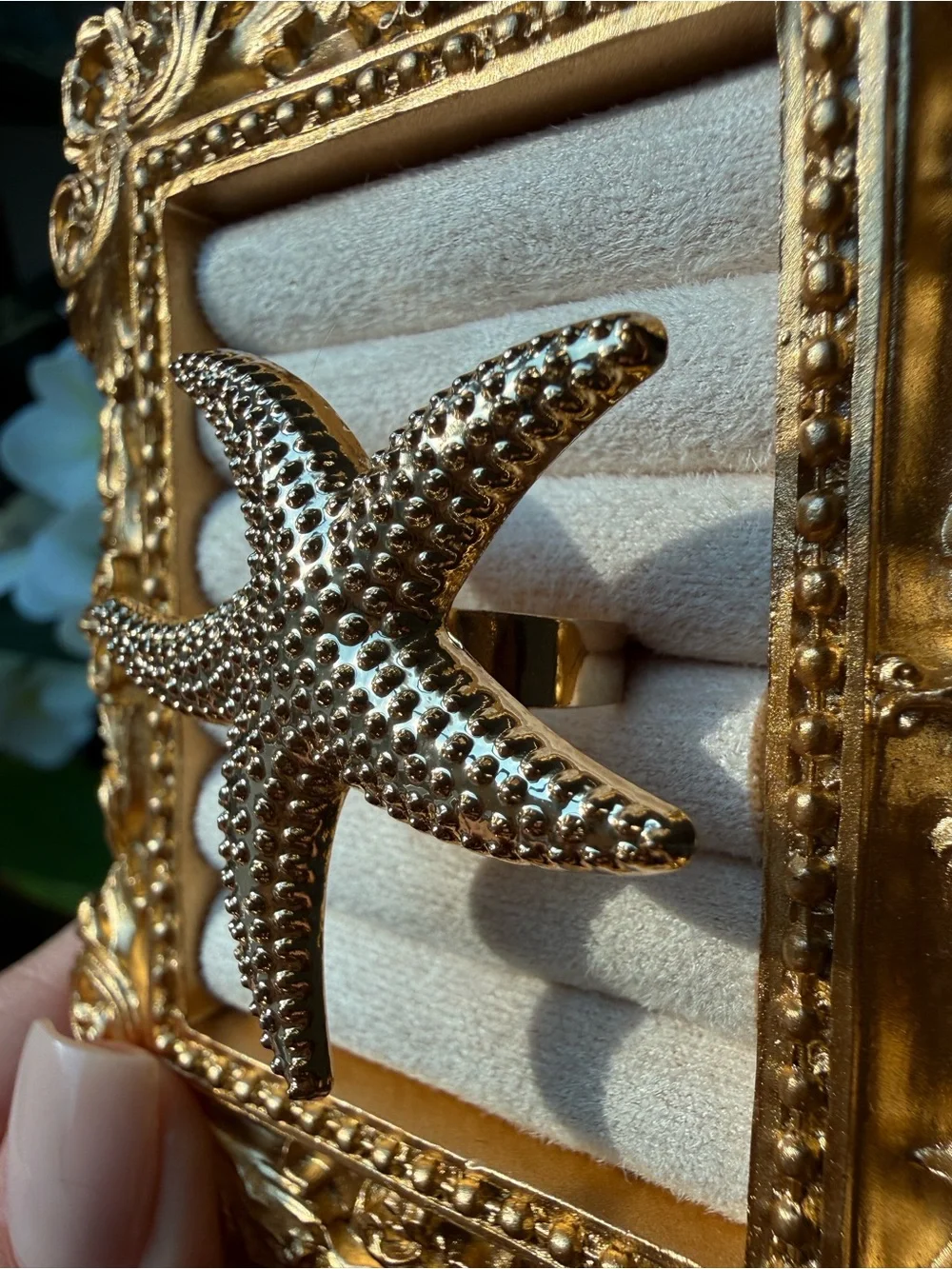Gold Starfish Statement Ring - Women Jewelry